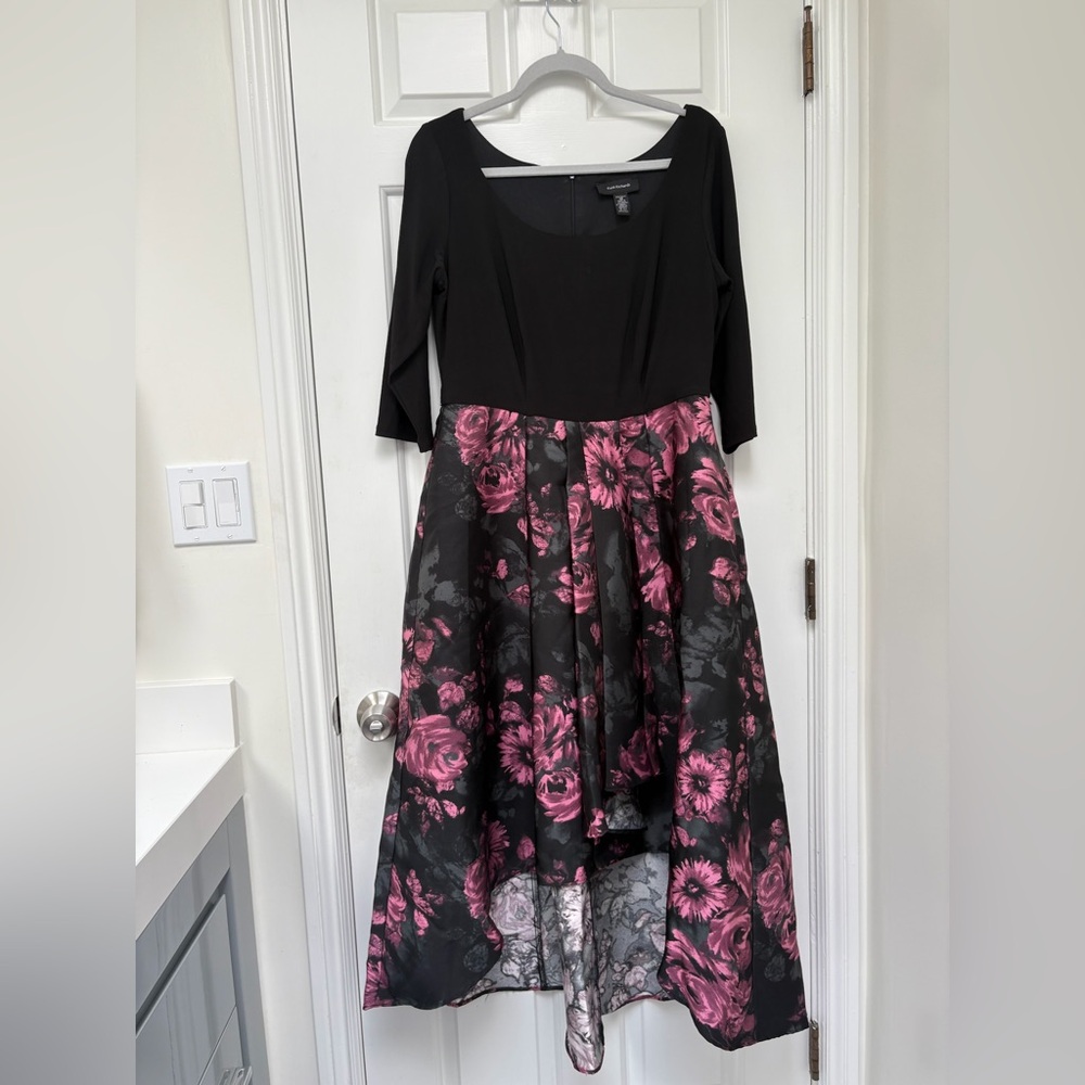 Asymmetrical High Low Floral Dress